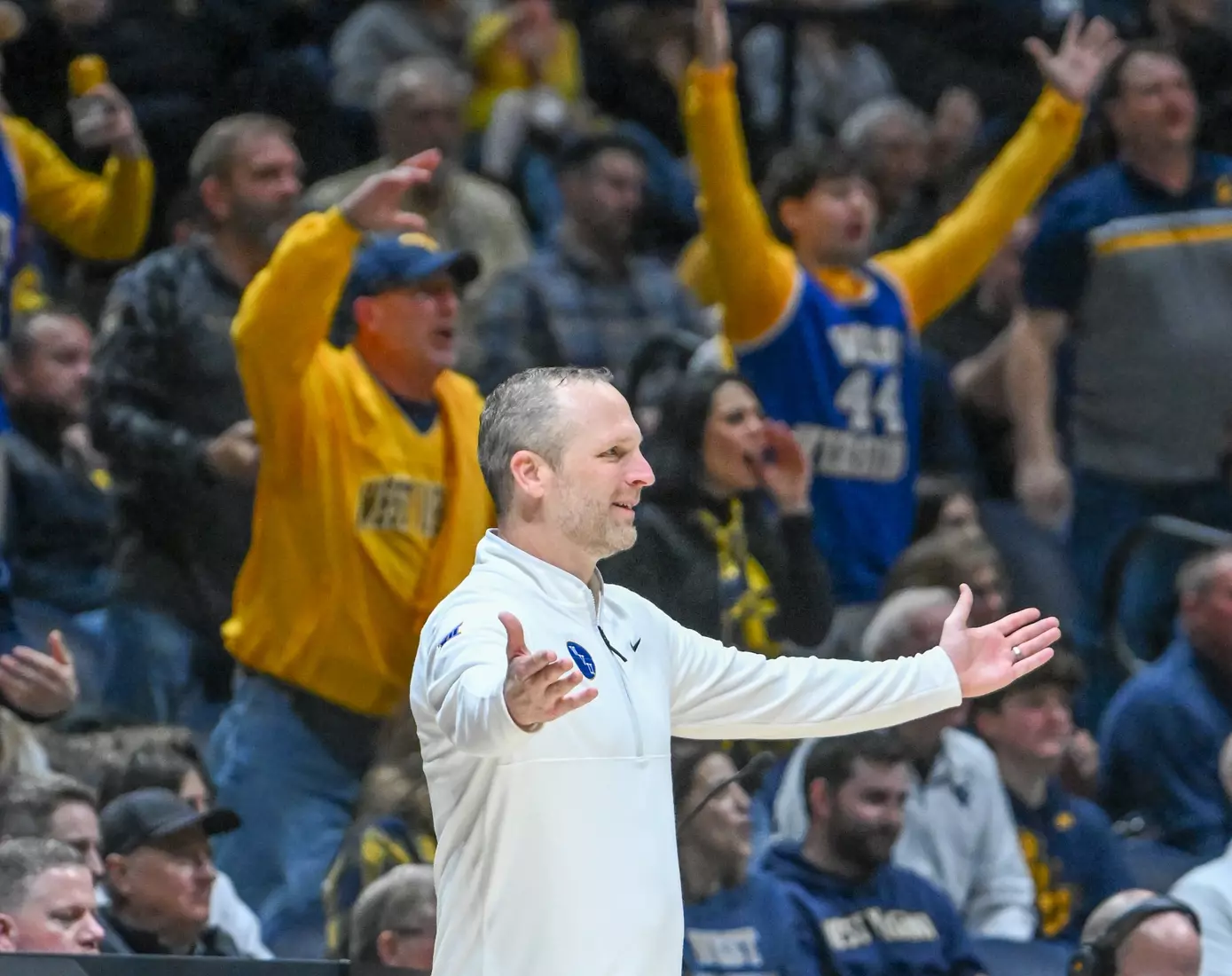 Darian DeVries can't believe the call.