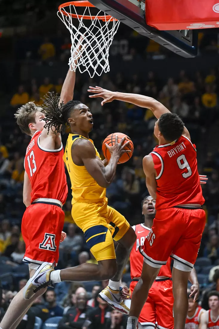 Javon Small works his way to the basket.