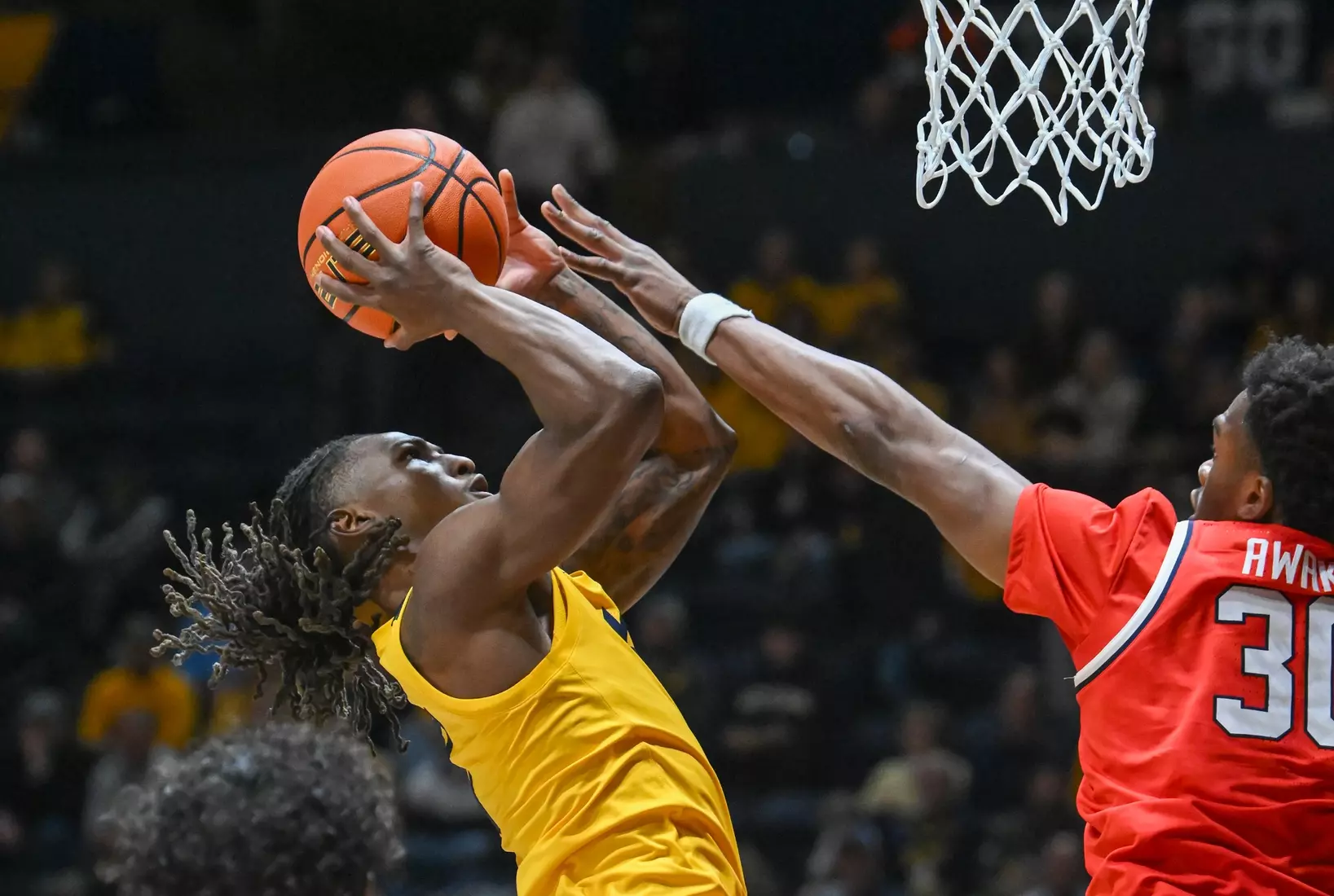 Javon Small shoots for two points.