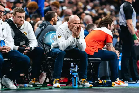 Head coach Tim Flynn leads the WVU wrestling program.
