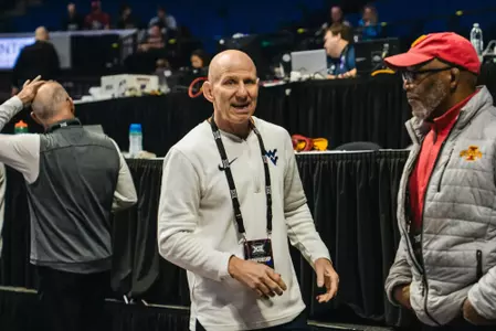 Head coach Tim Flynn leads the WVU wrestling program.