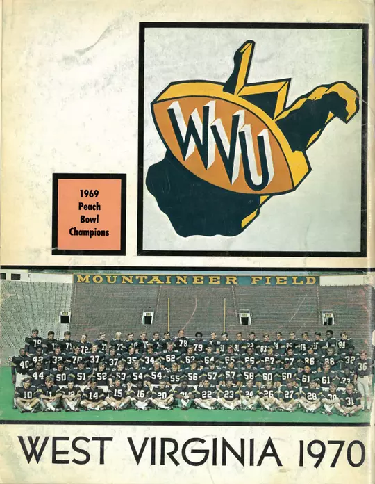1970 Football Media Guide Back Cover