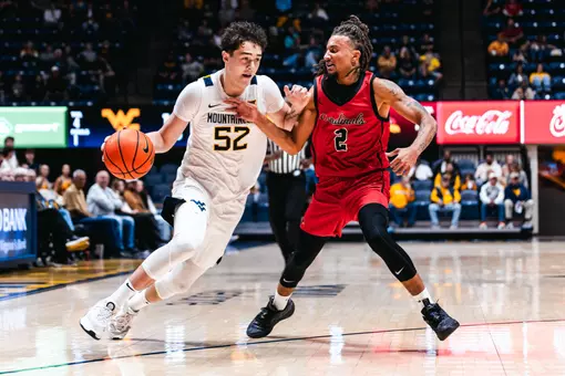 West Virginia faces Wheeling in an exhibition on Sunday, Oct. 26, at Hope Coliseum in Morgantown, W.Va.
