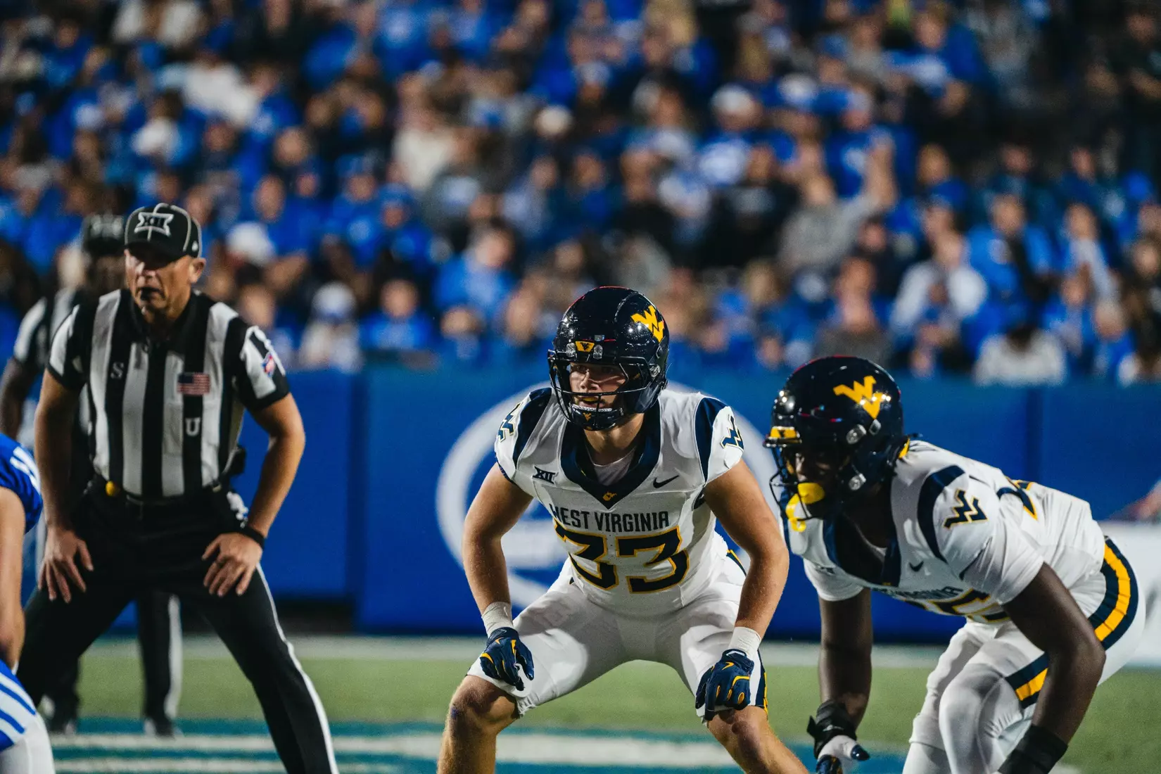 West Virginia faces BYU at Lavelle Edwards Stadium in Provo, Utah, on Friday, Oct. 3, 2025.