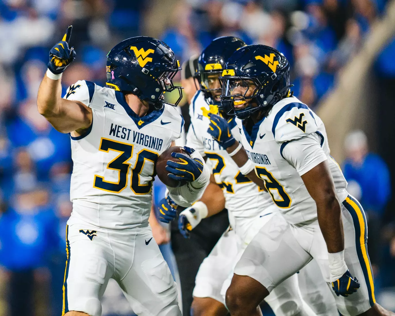 West Virginia faces BYU at Lavelle Edwards Stadium in Provo, Utah, on Friday, Oct. 3, 2025.