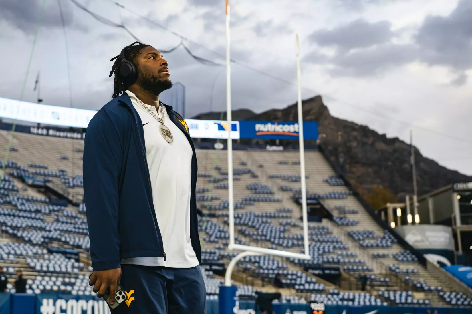 West Virginia faces BYU at Lavelle Edwards Stadium in Provo, Utah, on Friday, Oct. 3, 2025.