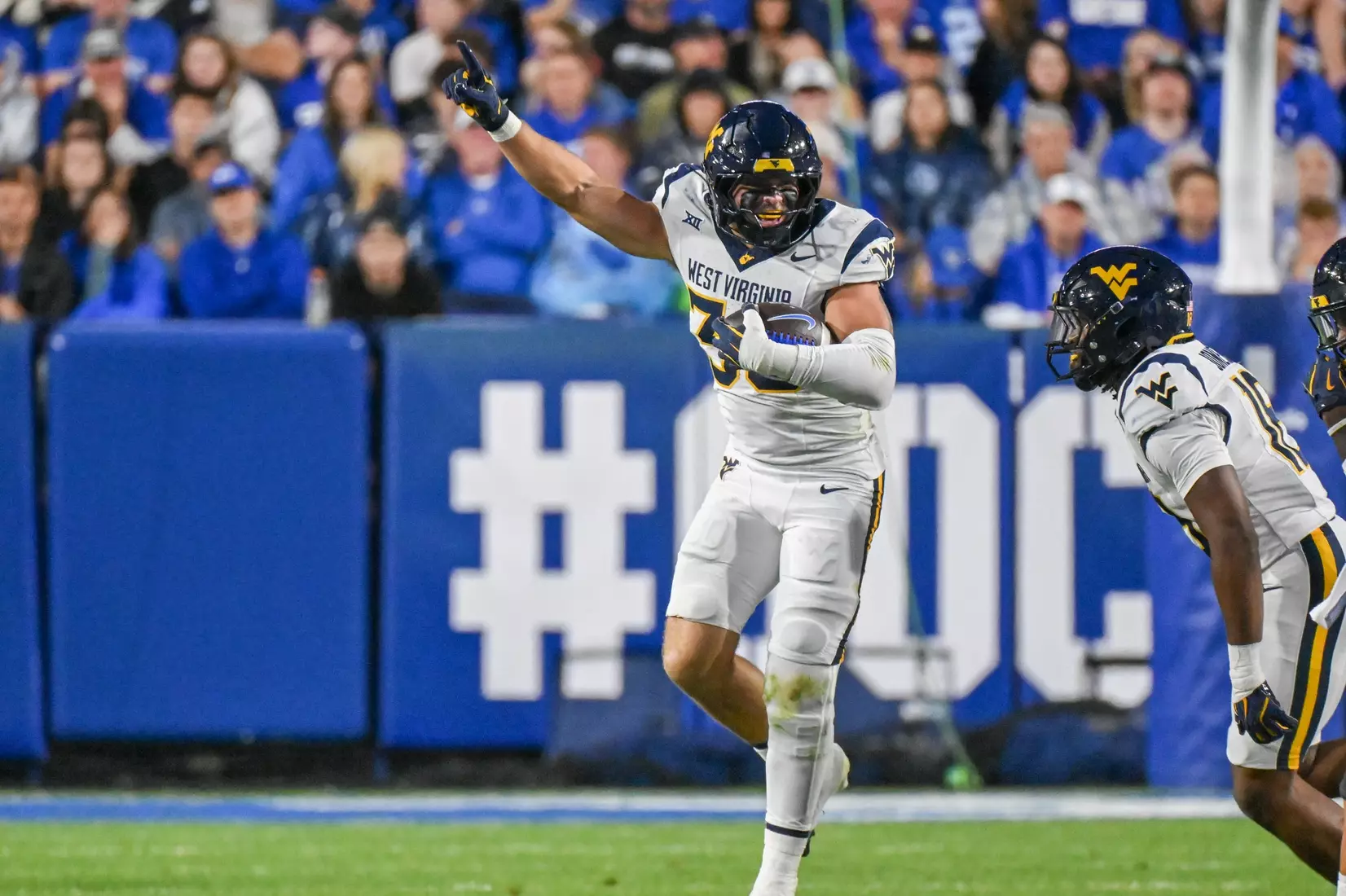 West Virginia faces BYU at Lavelle Edwards Stadium in Provo, Utah, on Friday, Oct. 3, 2025.