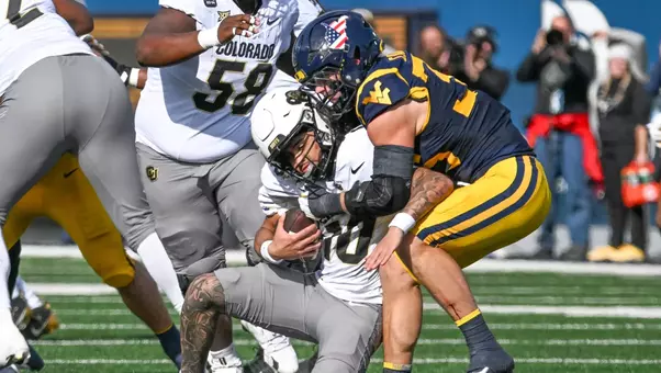 West Virginia defeats Colorado at Milan Puskar Stadium on Saturday, Nov. 8, 2025.