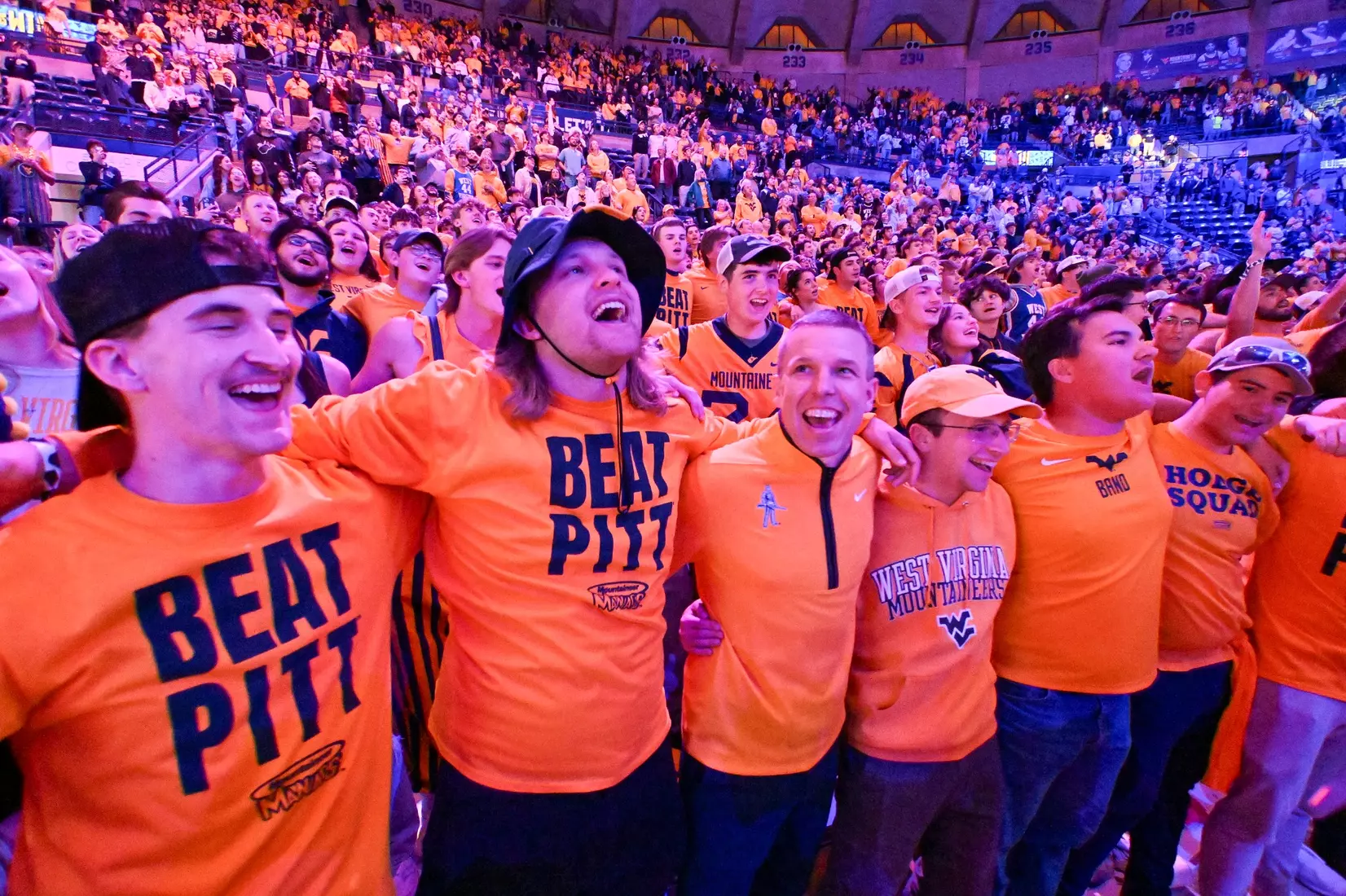 West Virginia hosts Pitt for the Backyard Brawl at Hope Coliseum on Thursday, Nov. 13, 2025, in Morgantown, W.Va.