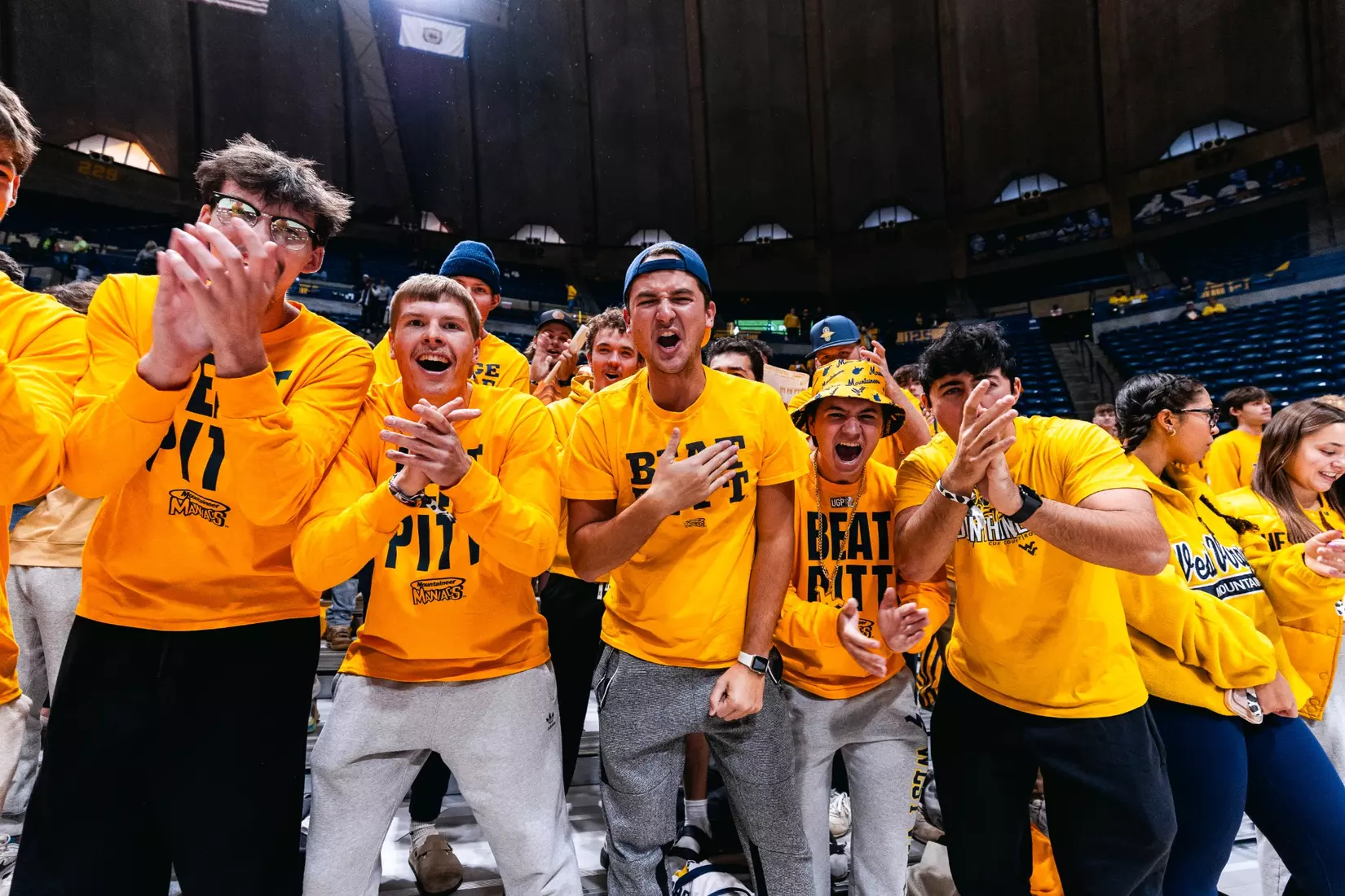 West Virginia hosts Pitt for the Backyard Brawl at Hope Coliseum on Thursday, Nov. 13, 2025, in Morgantown, W.Va.