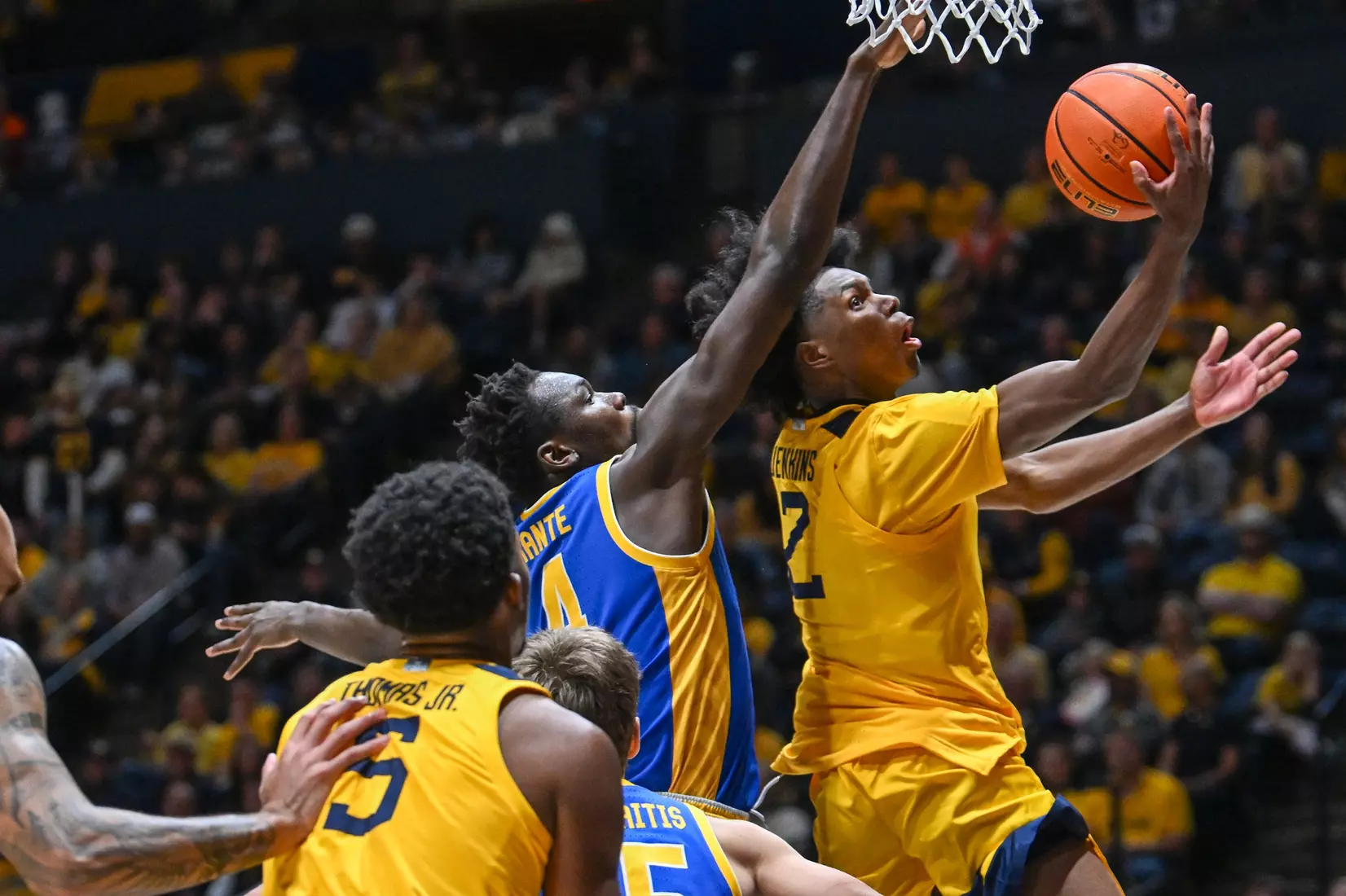 West Virginia hosts Pitt for the Backyard Brawl at Hope Coliseum on Thursday, Nov. 13, 2025, in Morgantown, W.Va.