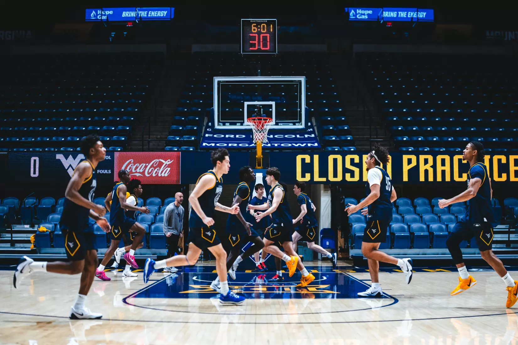 West Virginia hosts Pitt for the Backyard Brawl at Hope Coliseum on Thursday, Nov. 13, 2025, in Morgantown, W.Va.