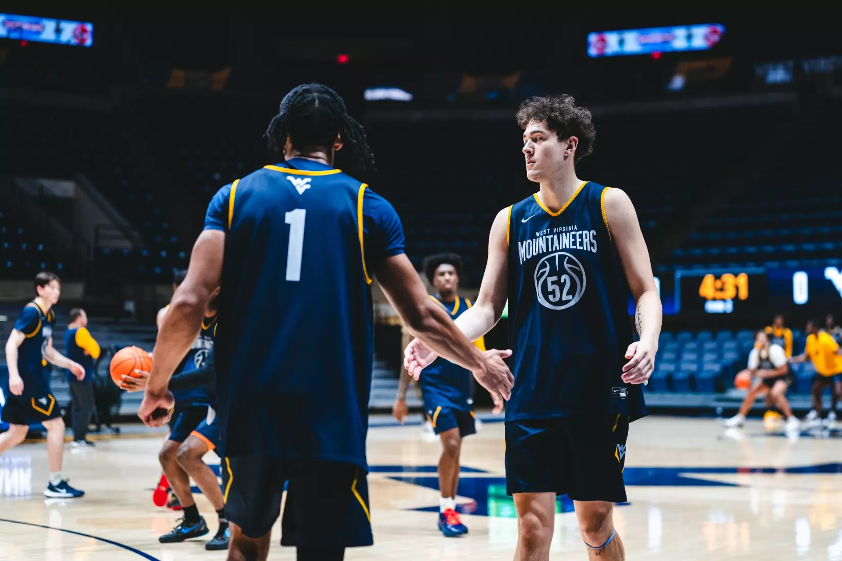 West Virginia hosts Pitt for the Backyard Brawl at Hope Coliseum on Thursday, Nov. 13, 2025, in Morgantown, W.Va.