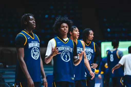 West Virginia hosts Pitt for the Backyard Brawl at Hope Coliseum on Thursday, Nov. 13, 2025, in Morgantown, W.Va.