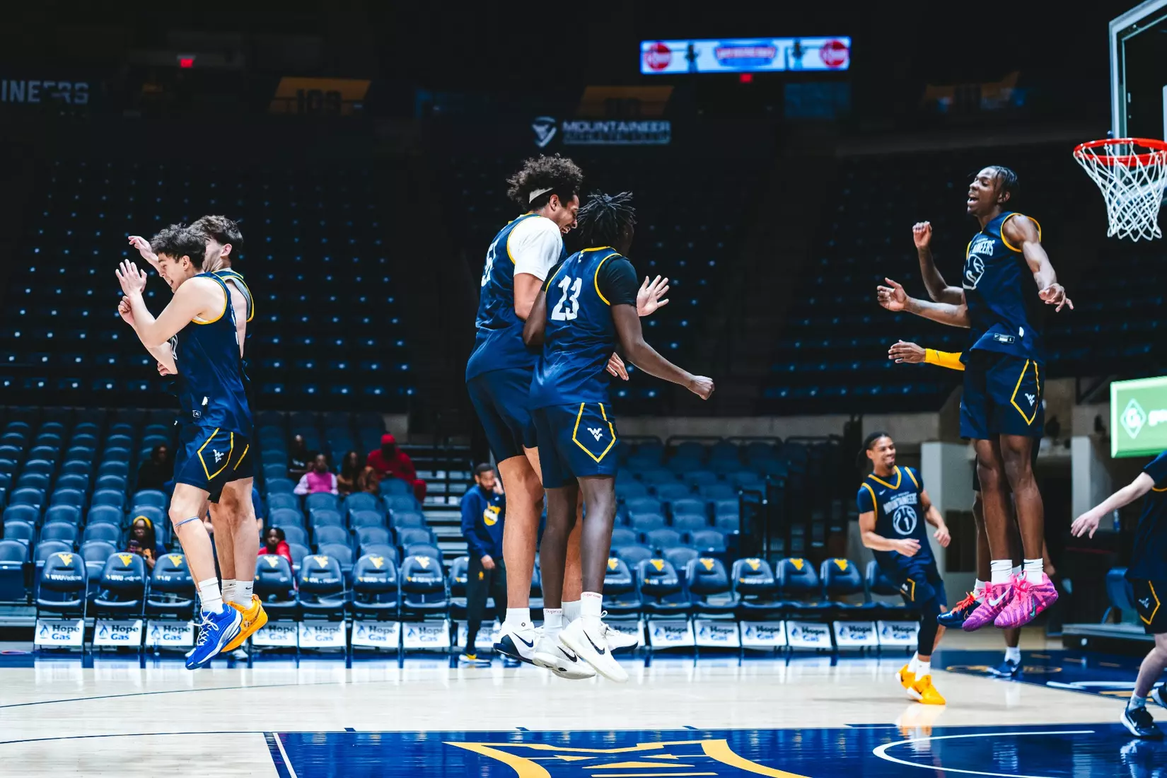 West Virginia hosts Pitt for the Backyard Brawl at Hope Coliseum on Thursday, Nov. 13, 2025, in Morgantown, W.Va.