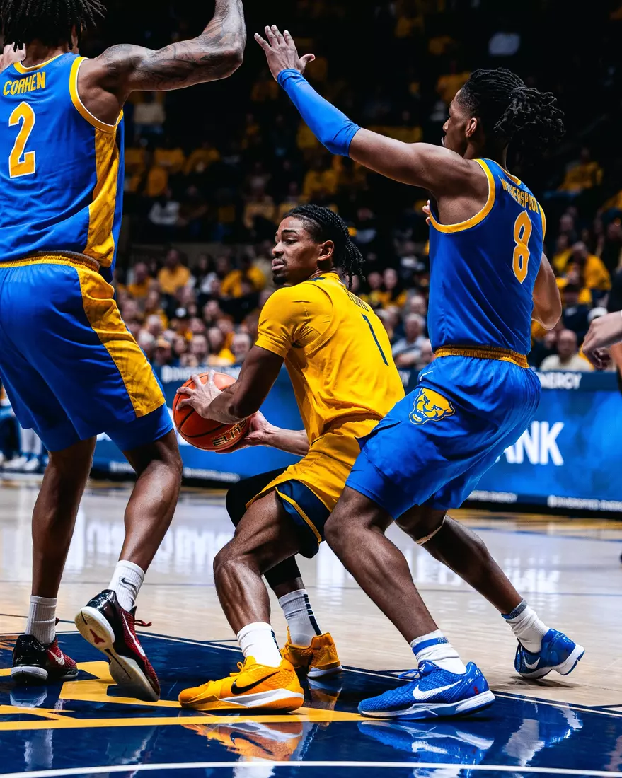West Virginia hosts Pitt for the Backyard Brawl at Hope Coliseum on Thursday, Nov. 13, 2025, in Morgantown, W.Va.