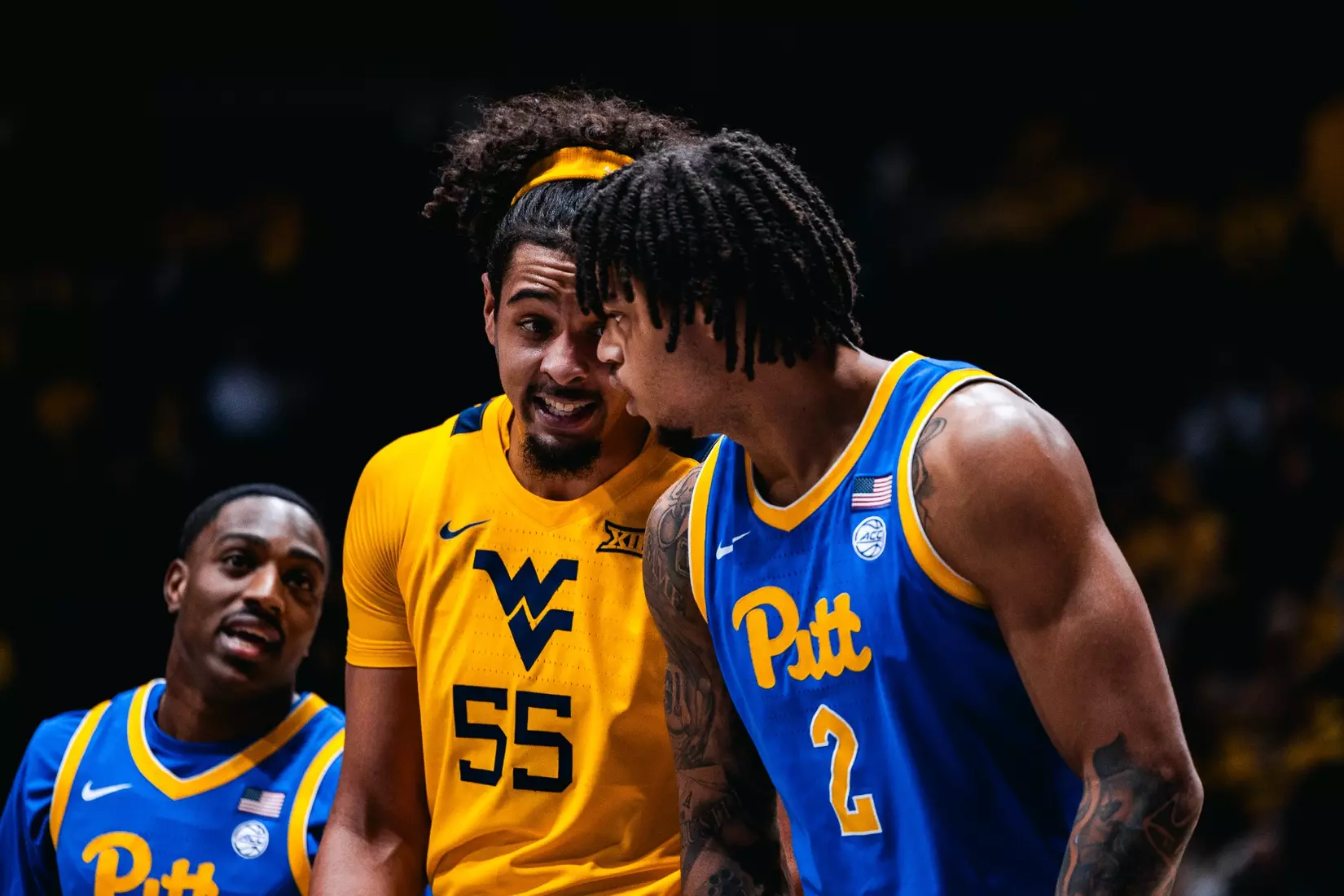 West Virginia hosts Pitt for the Backyard Brawl at Hope Coliseum on Thursday, Nov. 13, 2025, in Morgantown, W.Va.