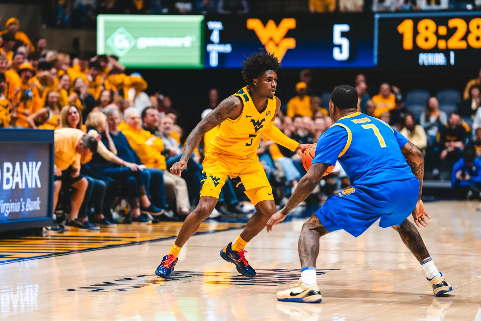 West Virginia hosts Pitt for the Backyard Brawl at Hope Coliseum on Thursday, Nov. 13, 2025, in Morgantown, W.Va.