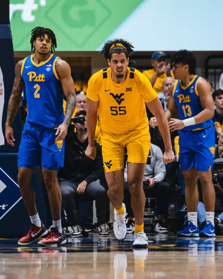 West Virginia hosts Pitt for the Backyard Brawl at Hope Coliseum on Thursday, Nov. 13, 2025, in Morgantown, W.Va.