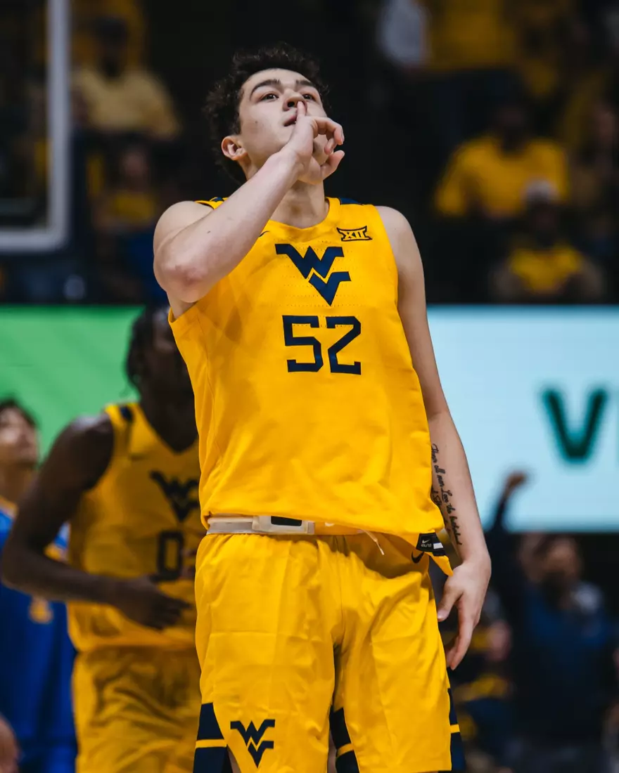 West Virginia hosts Pitt for the Backyard Brawl at Hope Coliseum on Thursday, Nov. 13, 2025, in Morgantown, W.Va.