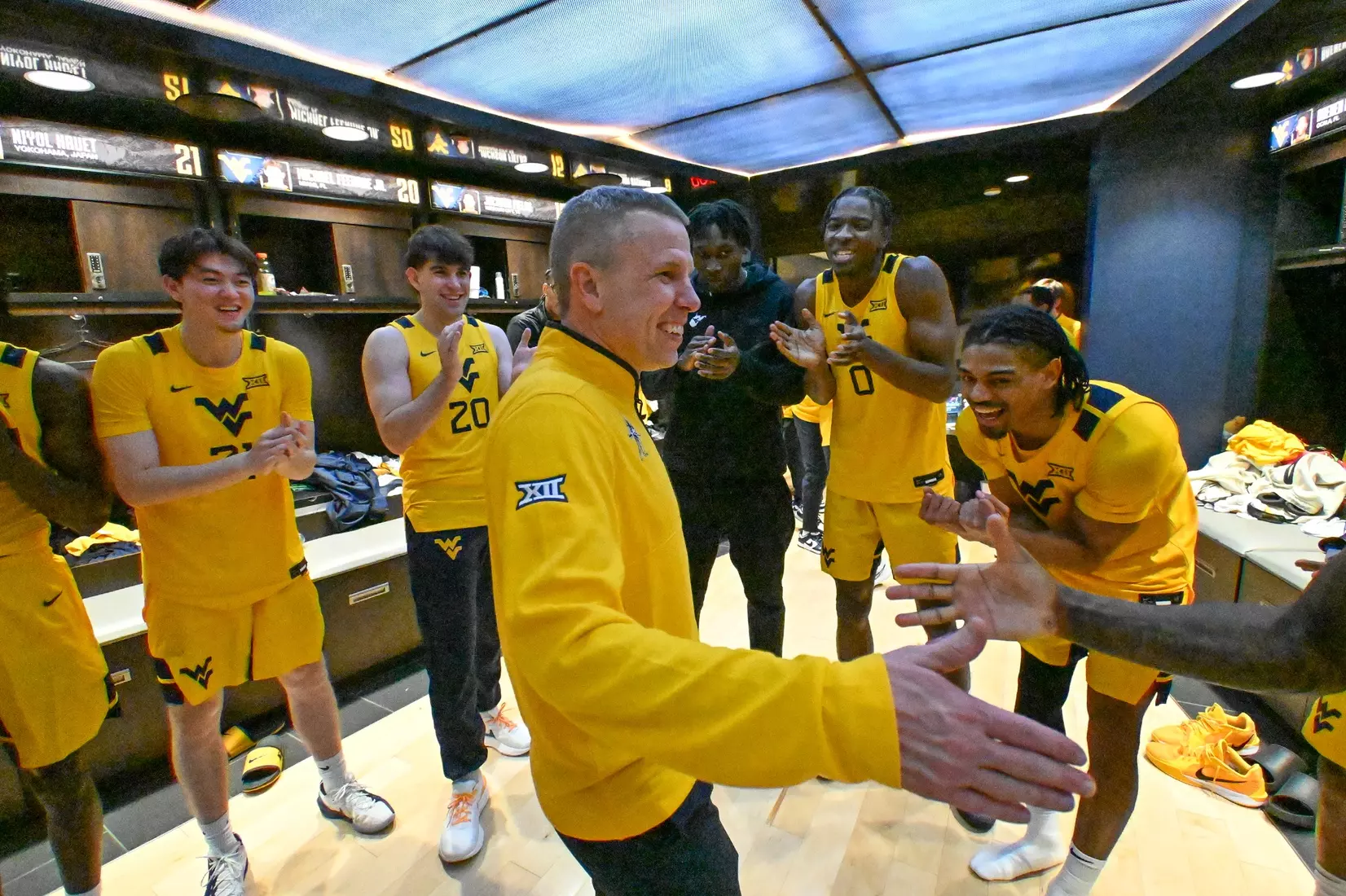 West Virginia hosts Pitt for the Backyard Brawl at Hope Coliseum on Thursday, Nov. 13, 2025, in Morgantown, W.Va.