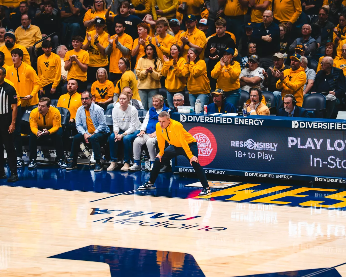 West Virginia hosts Pitt for the Backyard Brawl at Hope Coliseum on Thursday, Nov. 13, 2025, in Morgantown, W.Va.