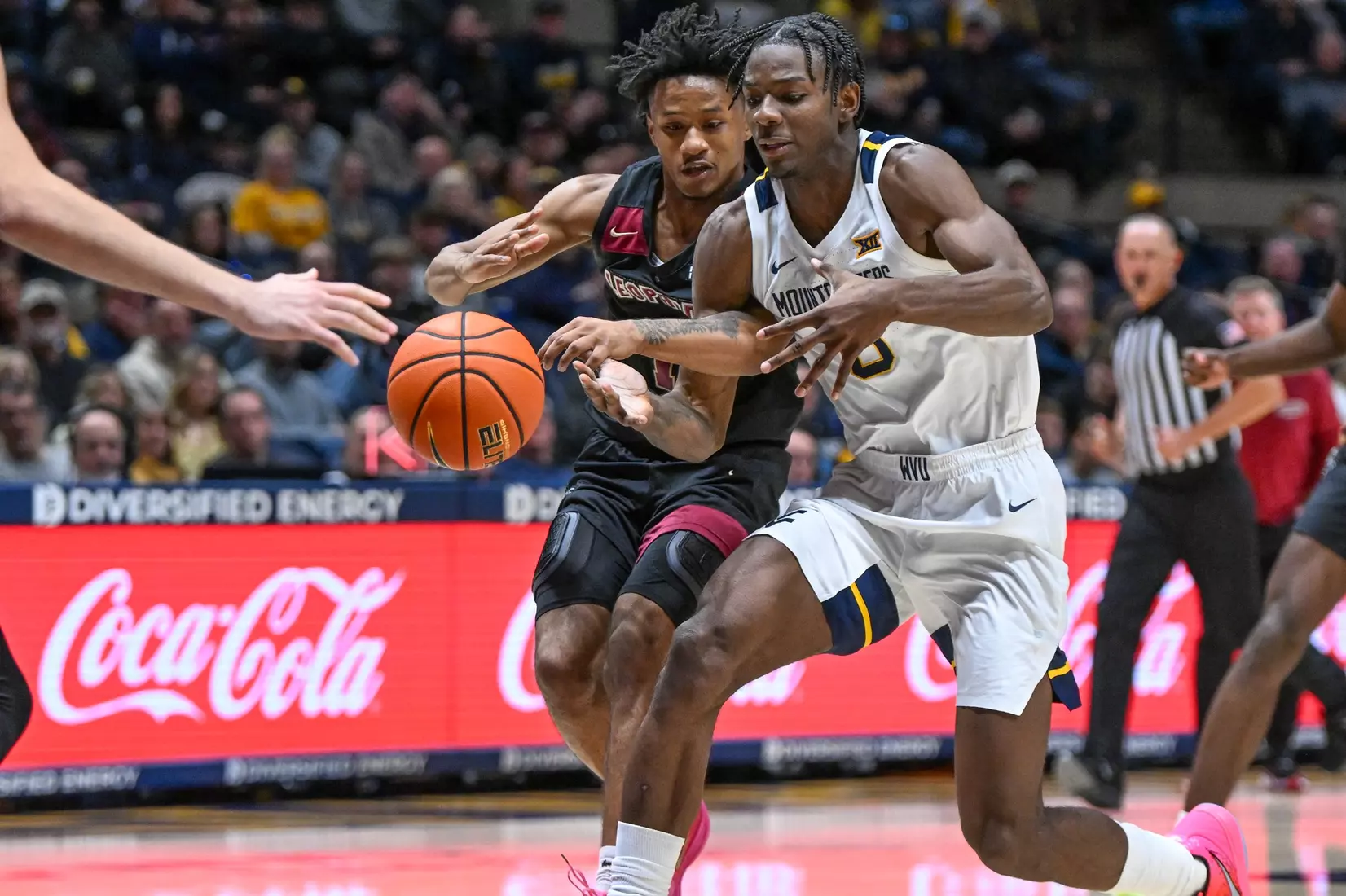 WVU vs Lafayette game action at Hope Coliseum Nov. 17, 2025.