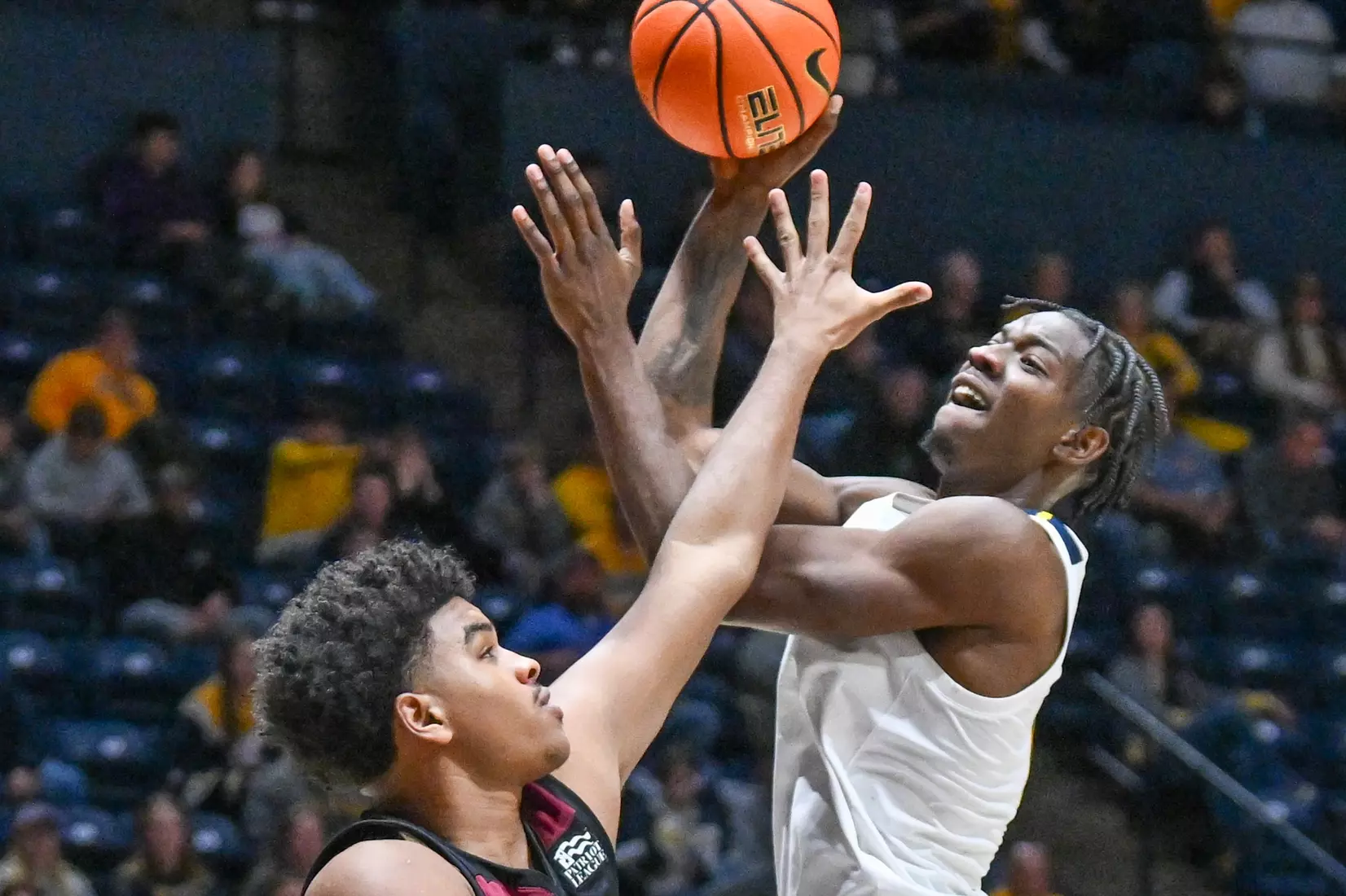 WVU vs Lafayette game action at Hope Coliseum Nov. 17, 2025.