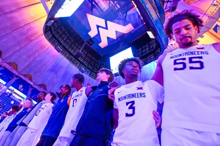 WVU vs Lafayette game action at Hope Coliseum Nov. 17, 2025.