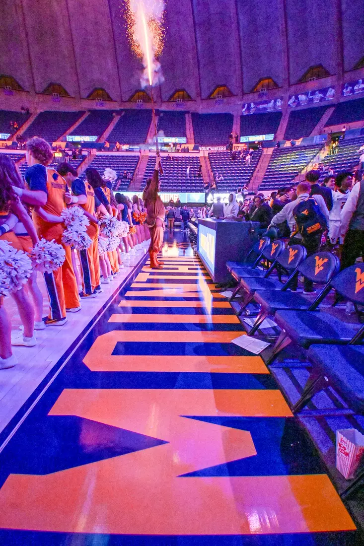 WVU vs Lafayette game action at Hope Coliseum Nov. 17, 2025.