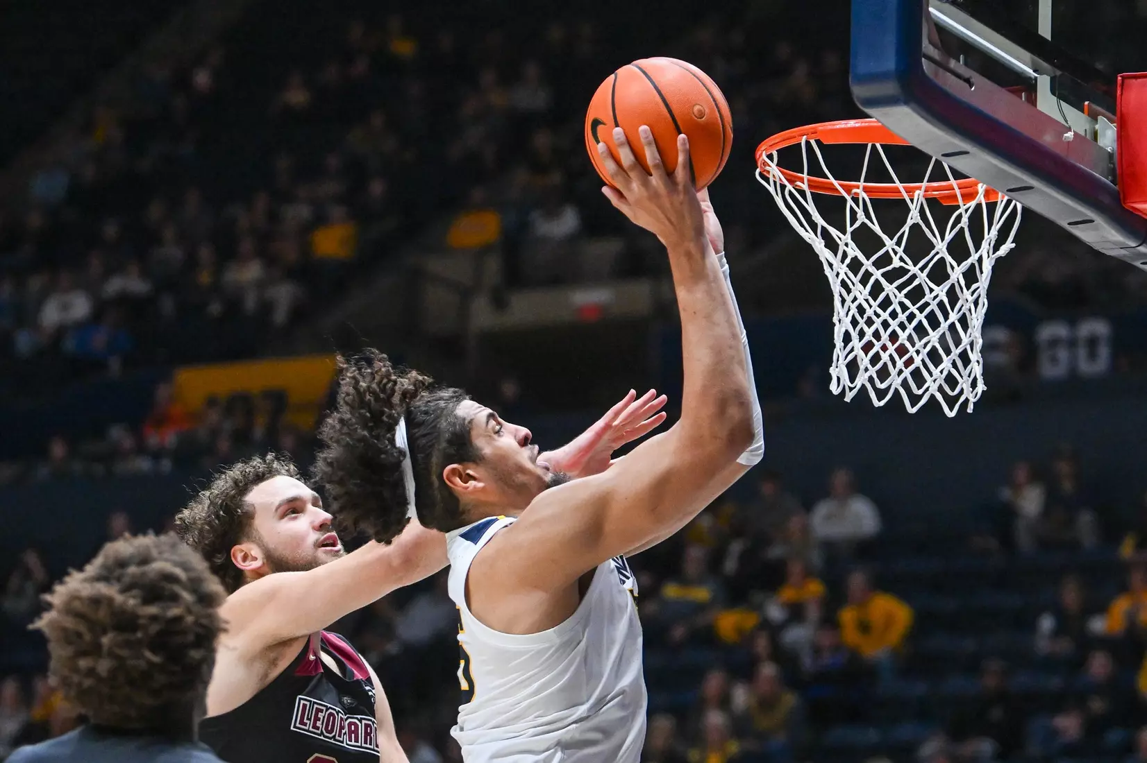WVU vs Lafayette game action at Hope Coliseum Nov. 17, 2025.