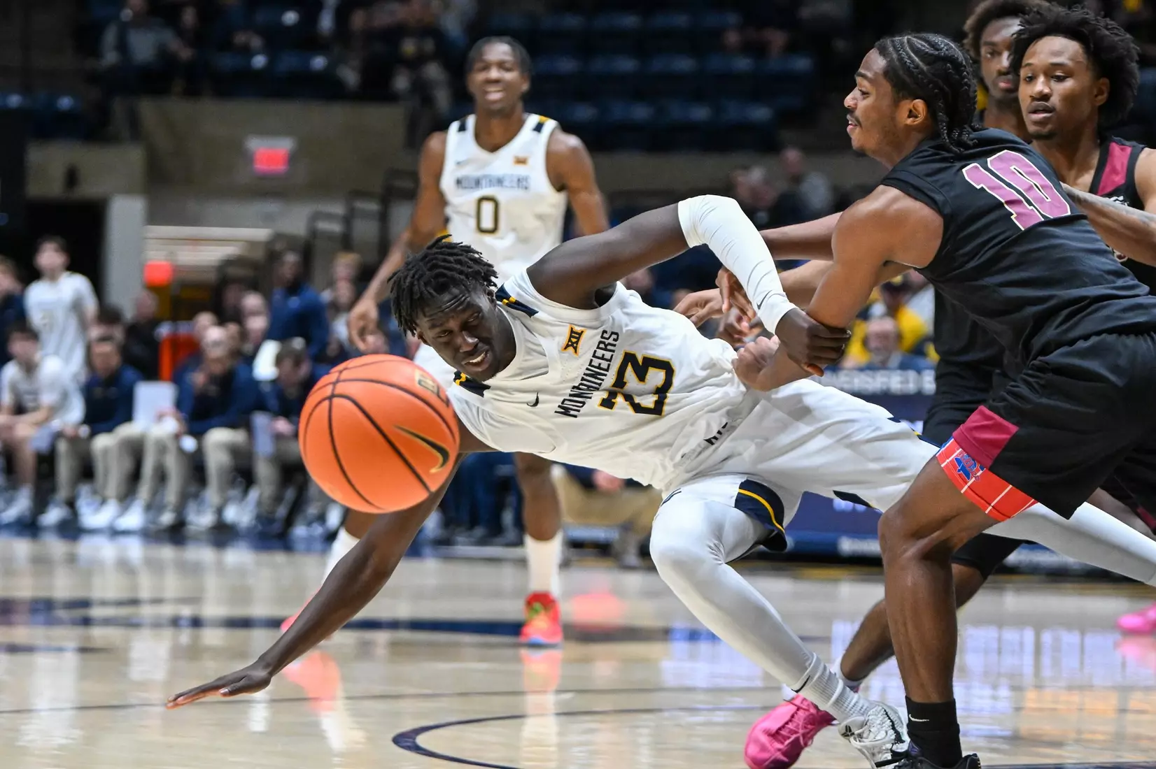 WVU vs Lafayette game action at Hope Coliseum Nov. 17, 2025.