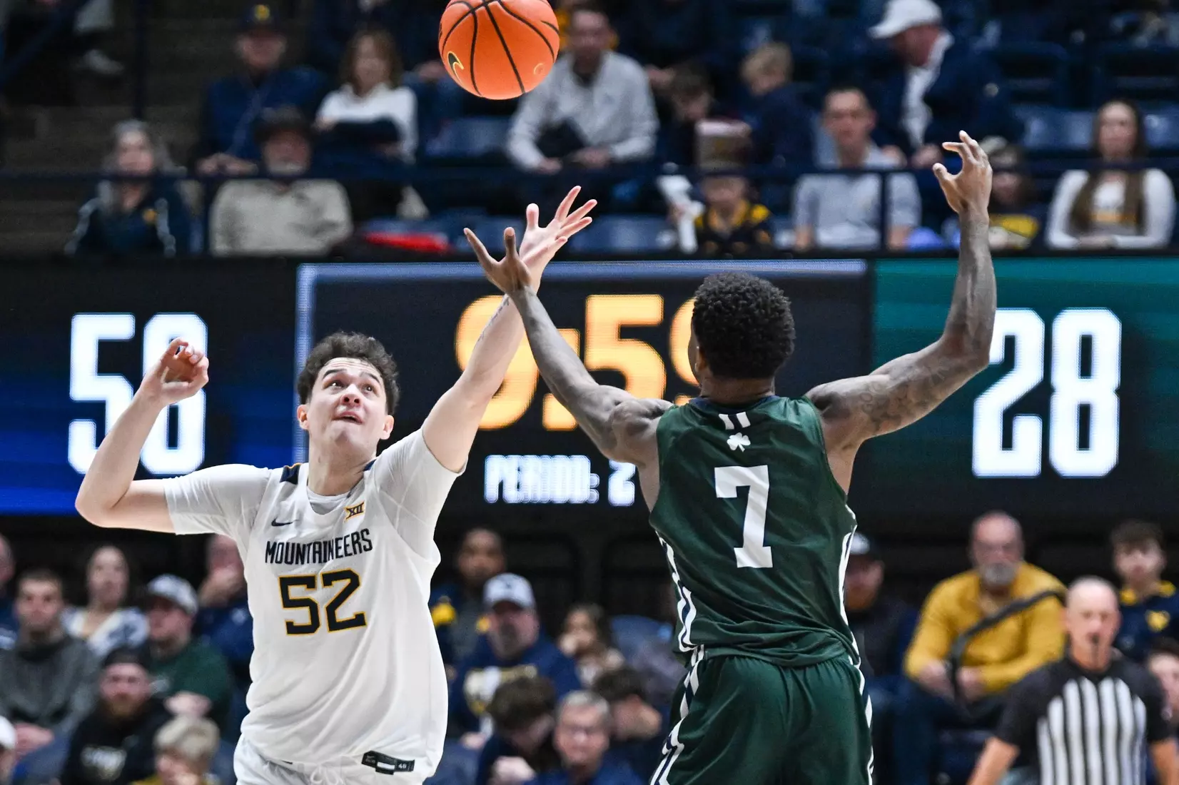 WVU vs Mercyhurst men's basketball Sunday, Nov. 30, 2025 at Hope Coliseum.