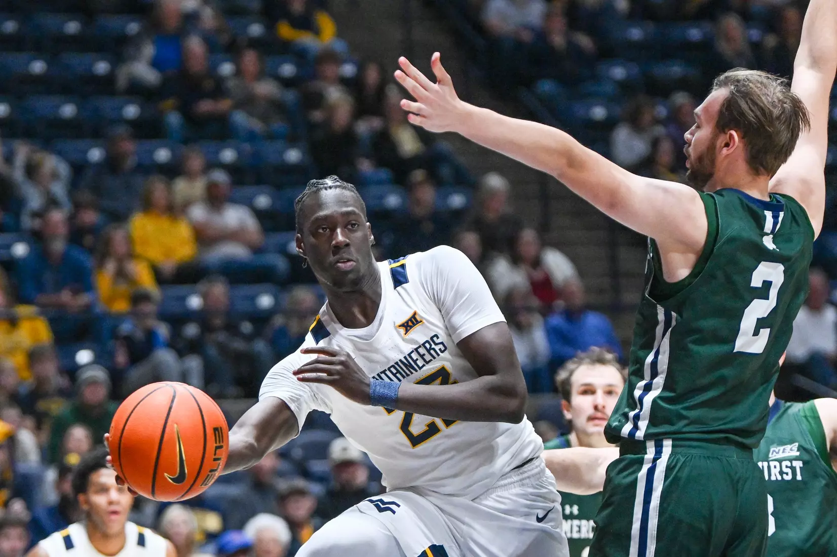 WVU vs Mercyhurst men's basketball Sunday, Nov. 30, 2025 at Hope Coliseum.