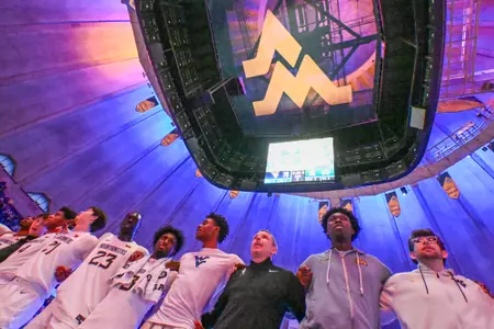 WVU vs Mercyhurst men's basketball Sunday, Nov. 30, 2025 at Hope Coliseum.