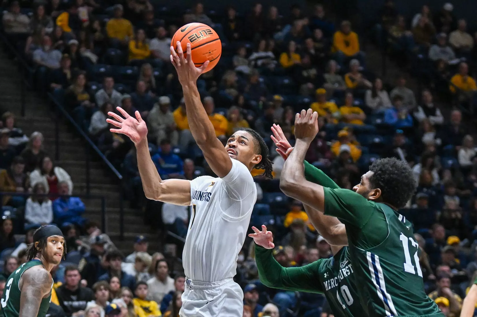WVU vs Mercyhurst men's basketball Sunday, Nov. 30, 2025 at Hope Coliseum.