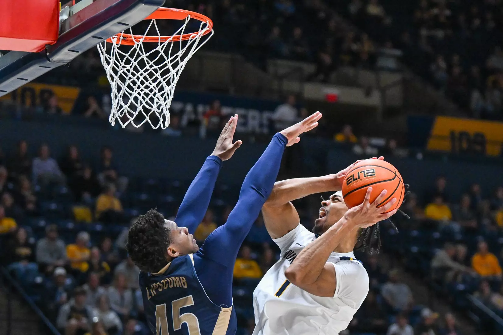 West Virginia opens the season against Mount St. Mary's on Nov. 4, 2025, at Hope Coliseum in Morgantown, W.Va.