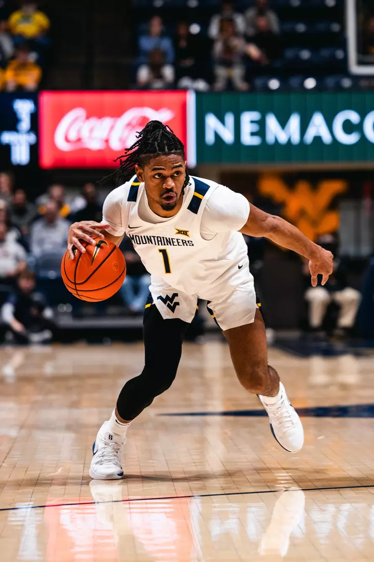 West Virginia opens the season against Mount St. Mary's on Nov. 4, 2025, at Hope Coliseum in Morgantown, W.Va.