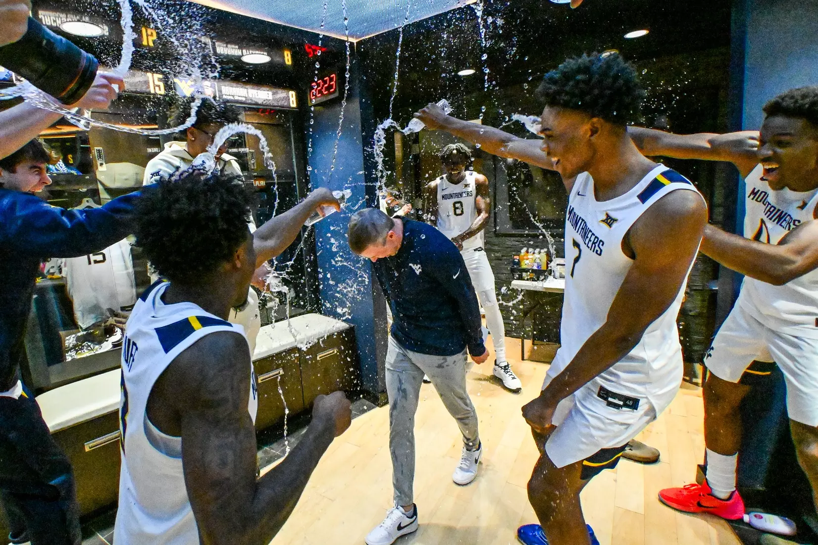 West Virginia opens the season against Mount St. Mary's on Nov. 4, 2025, at Hope Coliseum in Morgantown, W.Va.