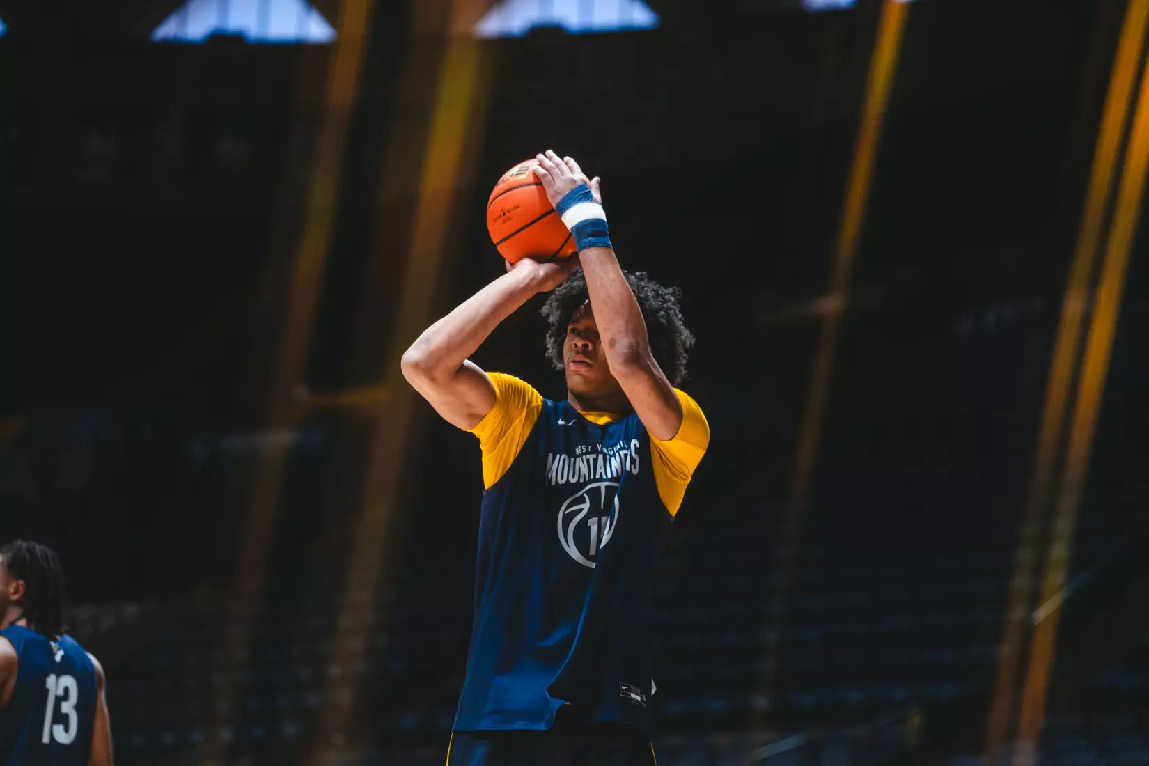 West Virginia opens the season against Mount St. Mary's on Nov. 4, 2025, at Hope Coliseum in Morgantown, W.Va.