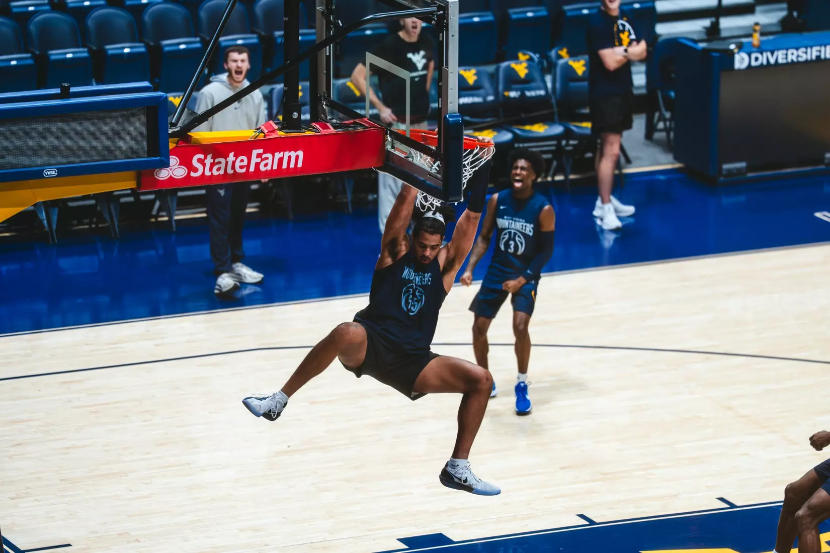 West Virginia opens the season against Mount St. Mary's on Nov. 4, 2025, at Hope Coliseum in Morgantown, W.Va.