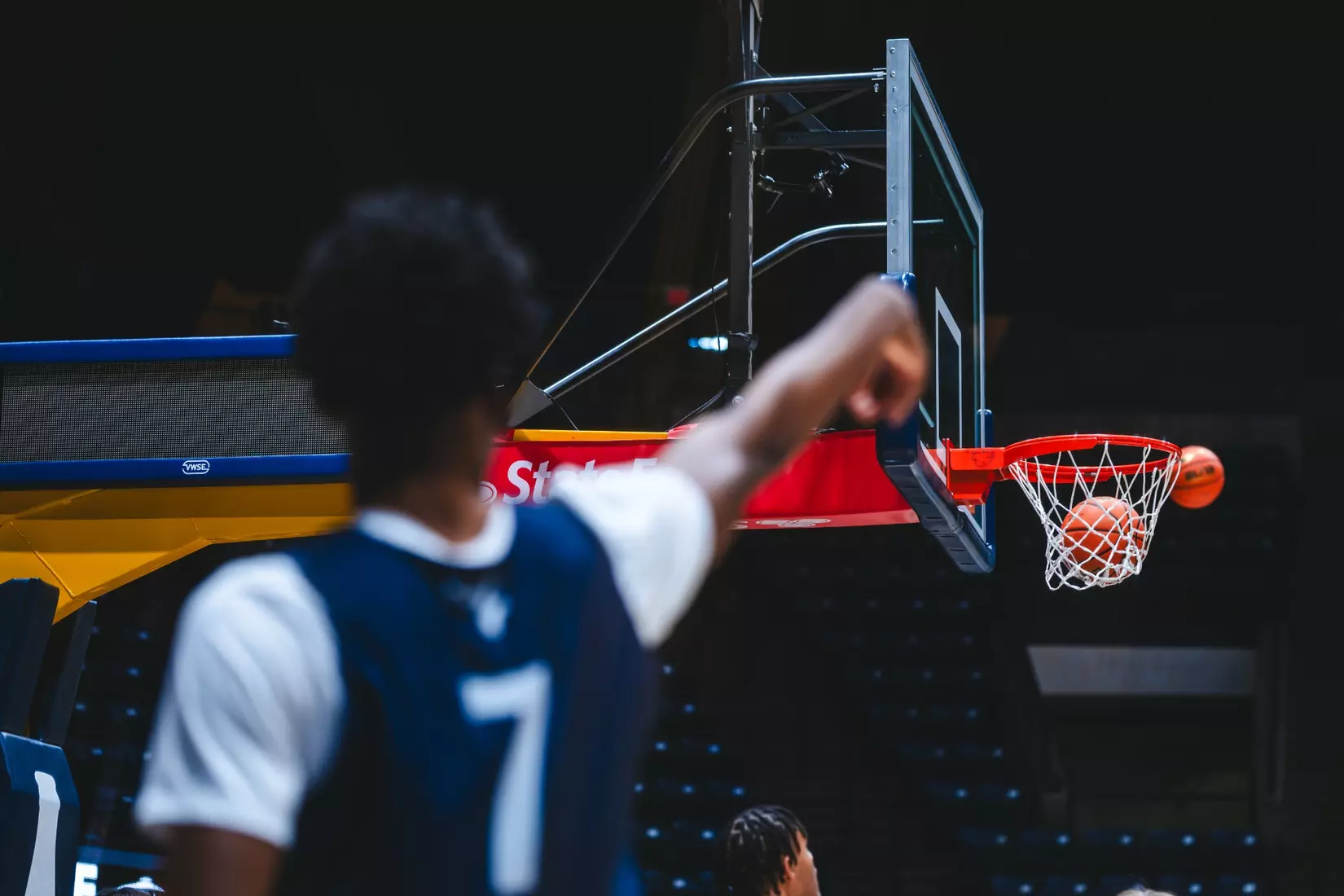 West Virginia opens the season against Mount St. Mary's on Nov. 4, 2025, at Hope Coliseum in Morgantown, W.Va.