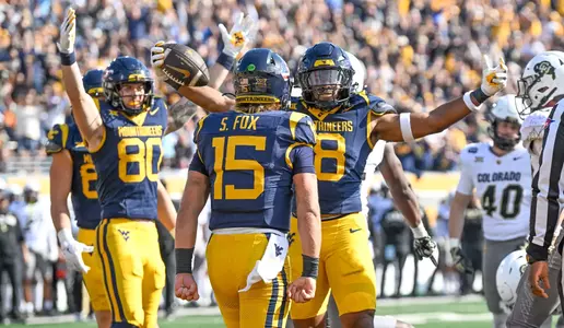 West Virginia defeats Colorado at Milan Puskar Stadium on Saturday, Nov. 8, 2025.