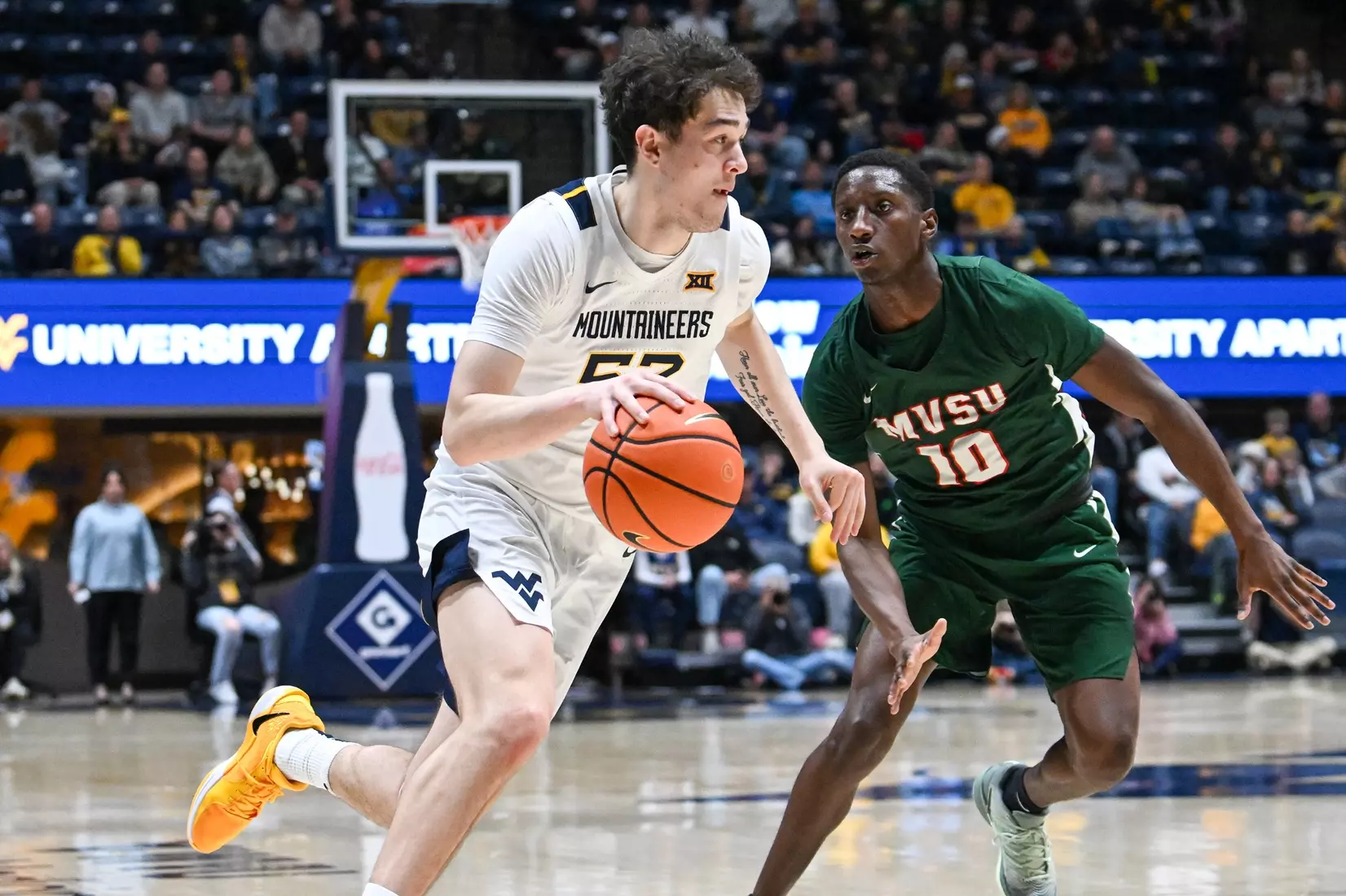 WVU vs Mississippi Valley State University men's basketball at the Hope Coliseum Dec. 22, 2025.