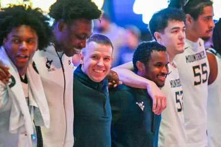 Game action WVU vs Coppin St. Dec. 3, 2025 at the Hope Coliseum