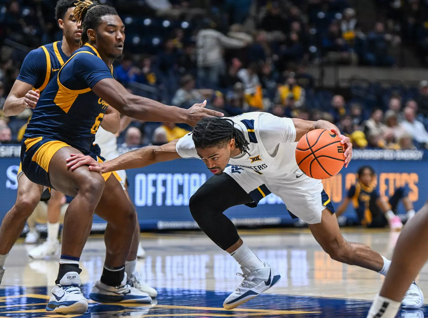 Game action WVU vs Coppin St. Dec. 3, 2025 at the Hope Coliseum