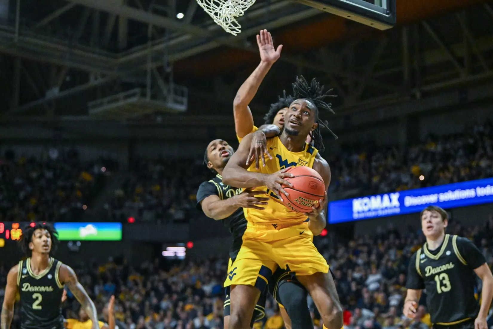 WVU vs Wake Forest basketball Dec. 6, 2025 in Charleston, WV.