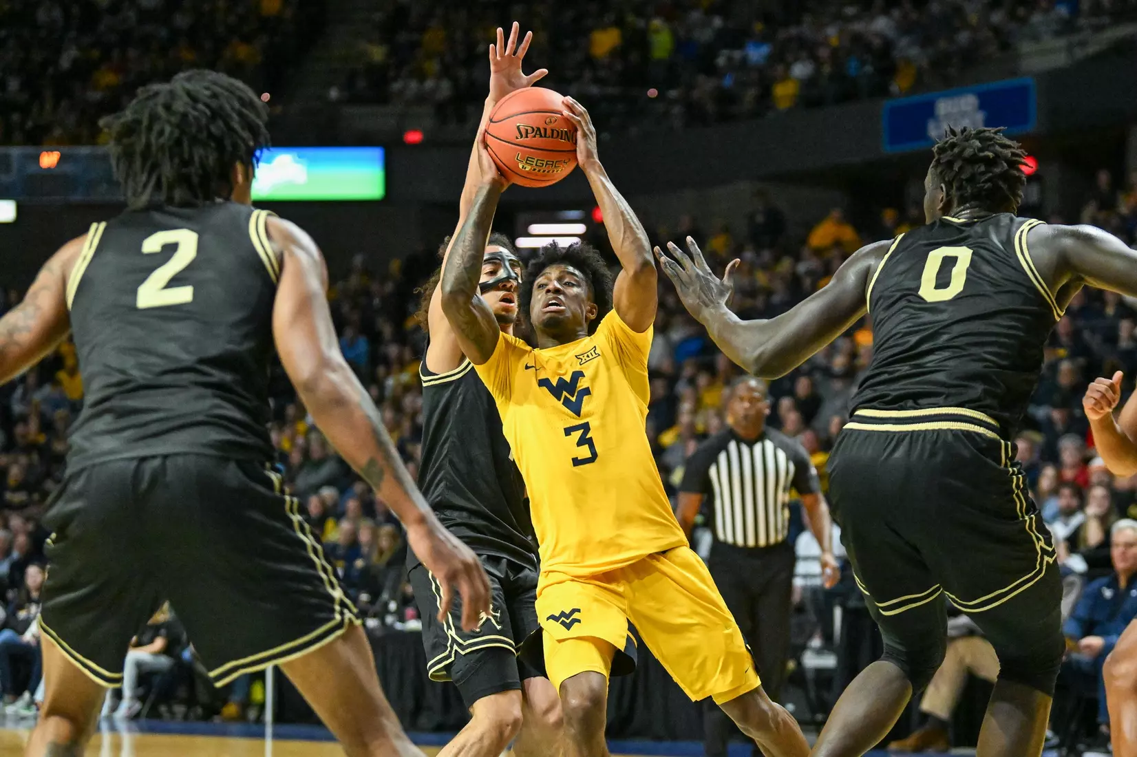 WVU vs Wake Forest basketball Dec. 6, 2025 in Charleston, WV.