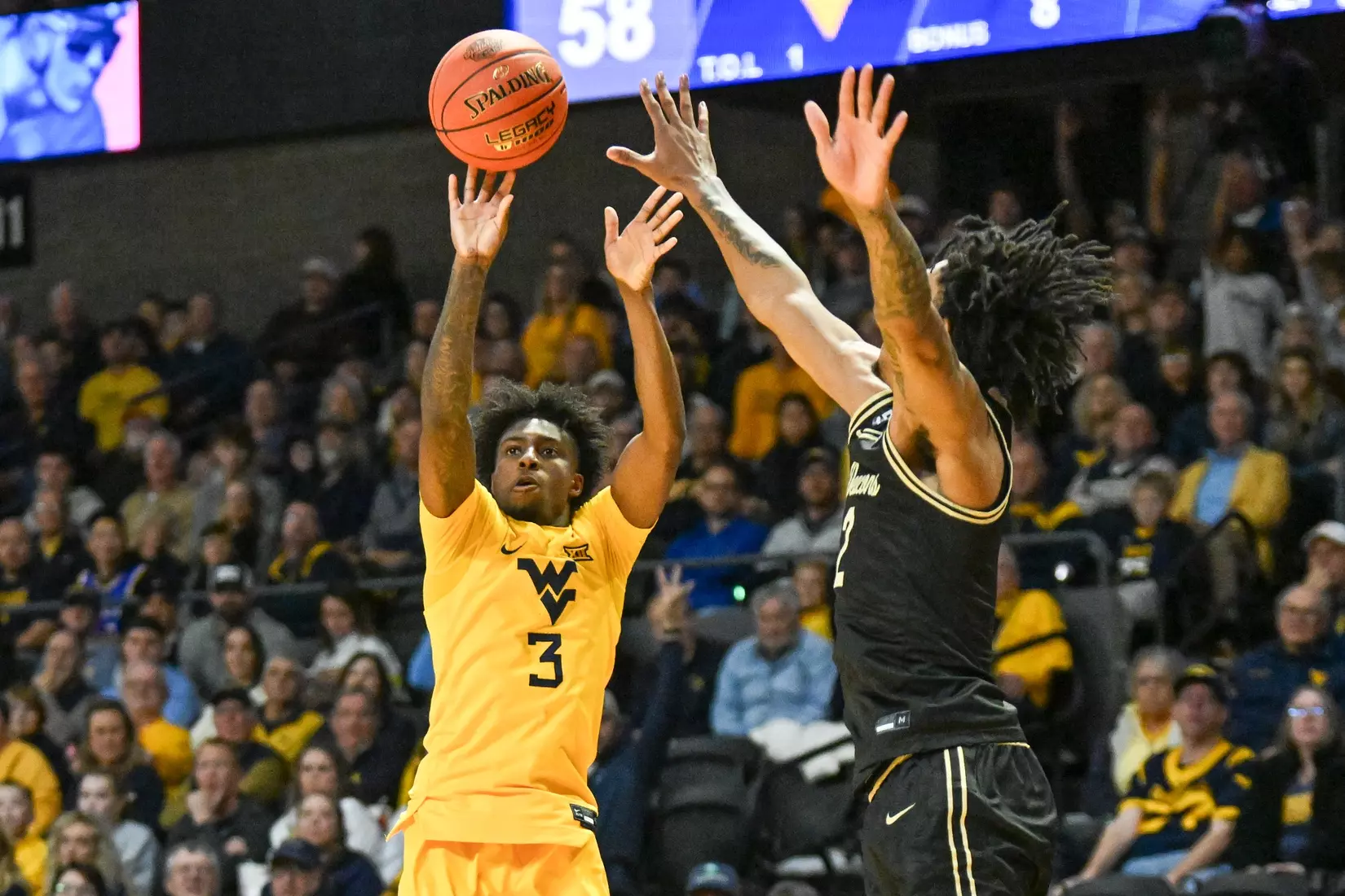 WVU vs Wake Forest basketball Dec. 6, 2025 in Charleston, WV.