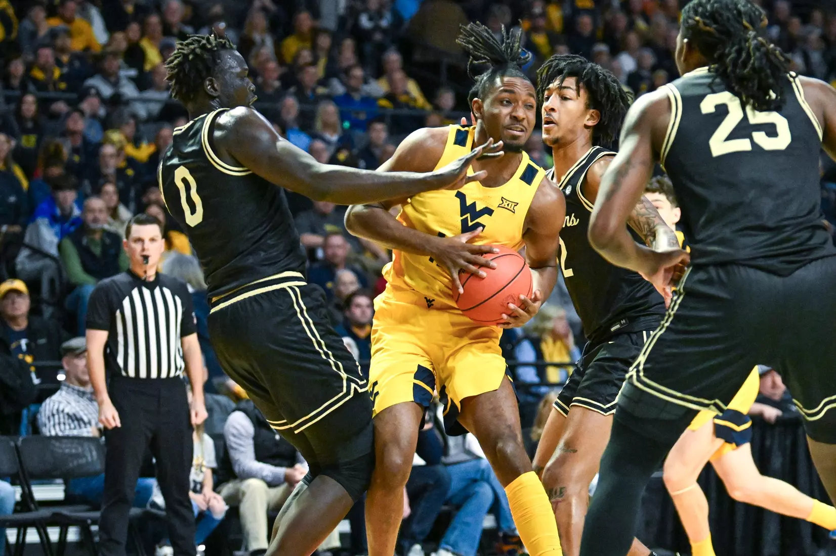 WVU vs Wake Forest basketball Dec. 6, 2025 in Charleston, WV.